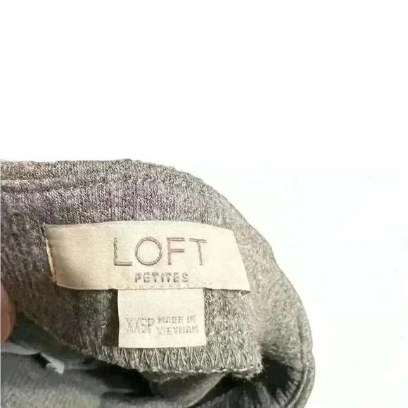 LOFT Grey Midi Skirt, Petite XXS - Picture 3 of 4